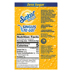 Sunkist Singles-To-Go pineapple box display in a six-pack.