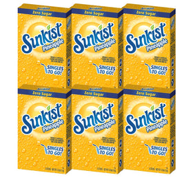 Sunkist Singles-To-Go pineapple packet for quick, sugar-free flavor on the go.