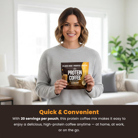 SunLab Essentials caramel protein coffee morning latte inspiration