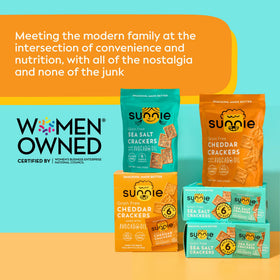 Sunnie pack of 3 crackers ready for on-the-go snacking