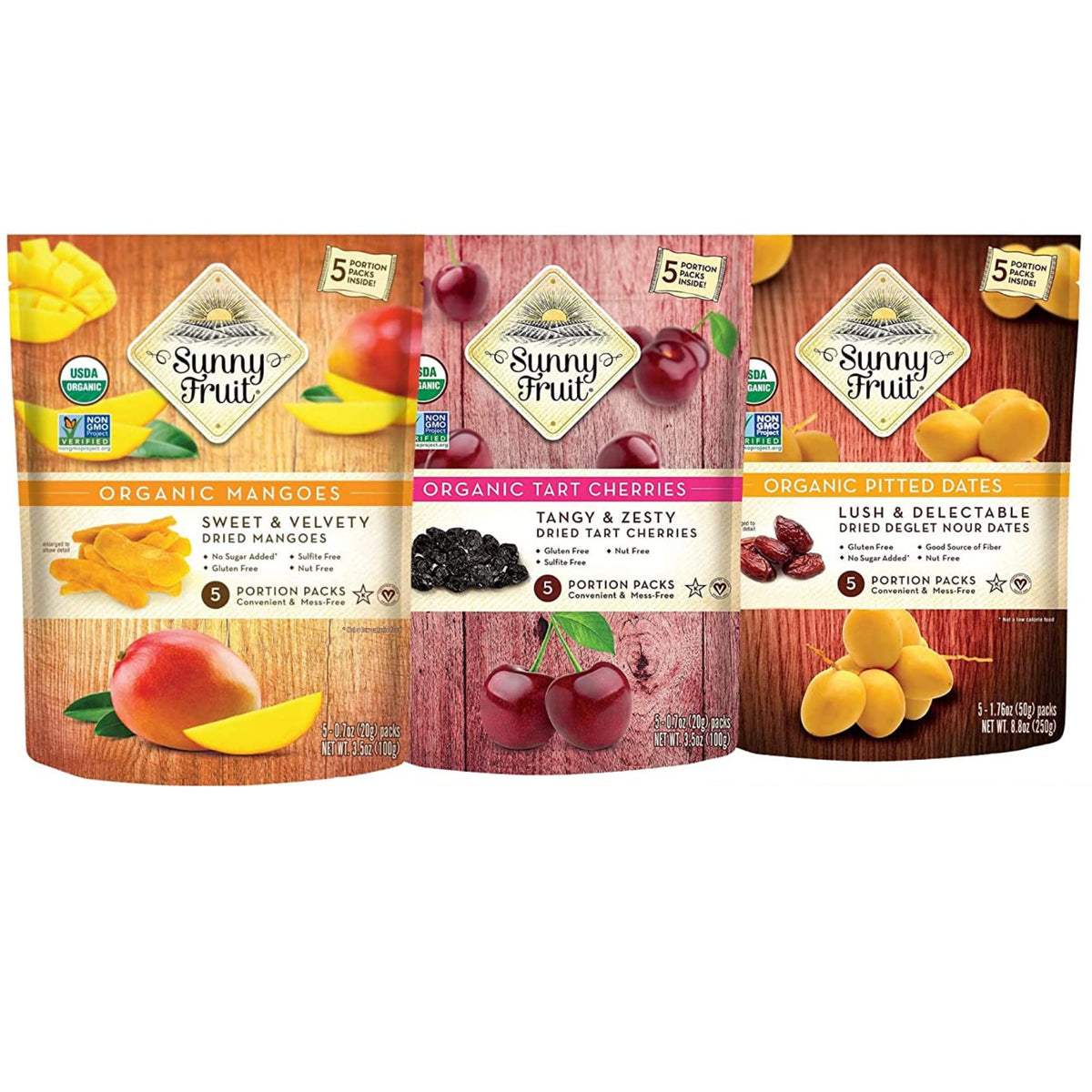 Sunny Fruit mango dried fruit slices, tropical flavor boost for snacking.