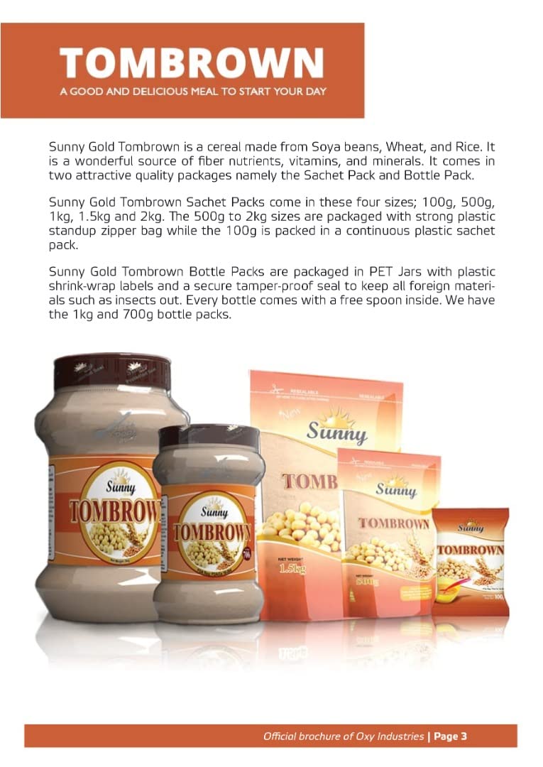 Sunny Gold Tombrown bottle pack, quick prep for busy family mornings
