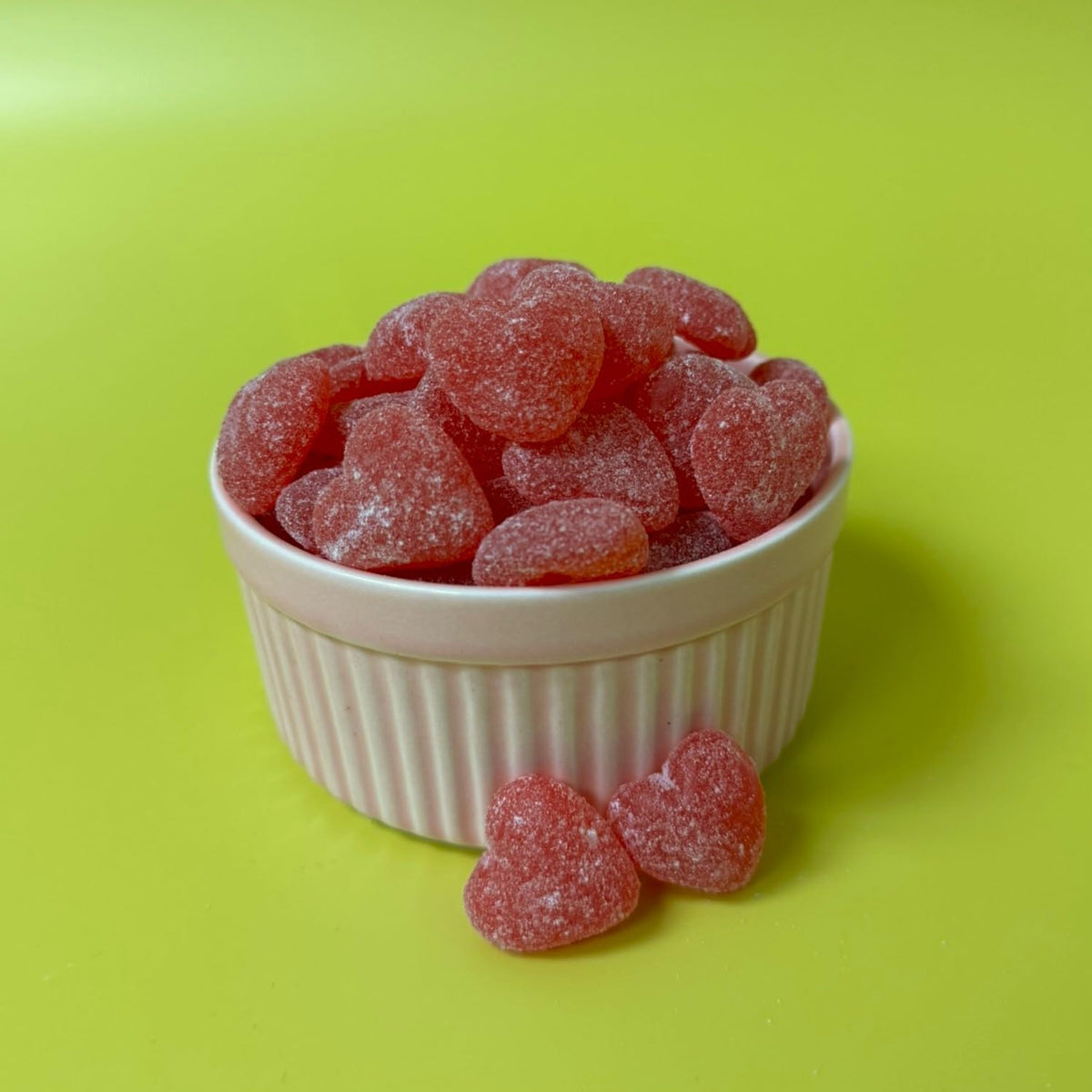 Sunny Island Candy Hearts party-favor bags, bright red hearts ideal for celebrations.