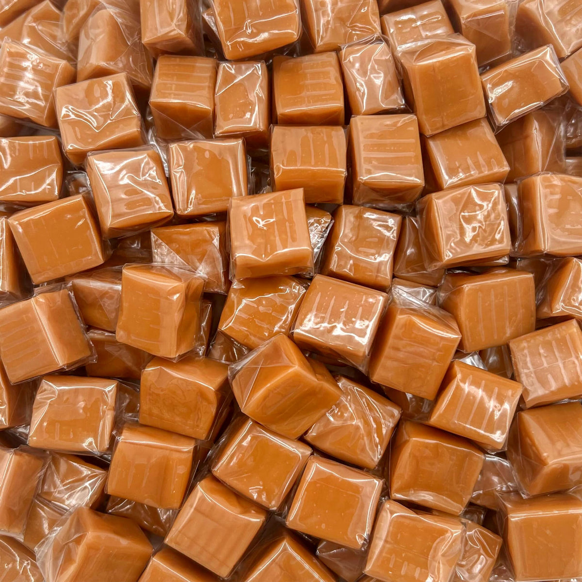 Sunny Island Caramel Cubes Candy 2-pound bag, ideal for gifting and sharing.