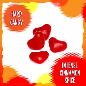 SUNNY ISLAND Cinnamon Hearts bright red colors for party trays.