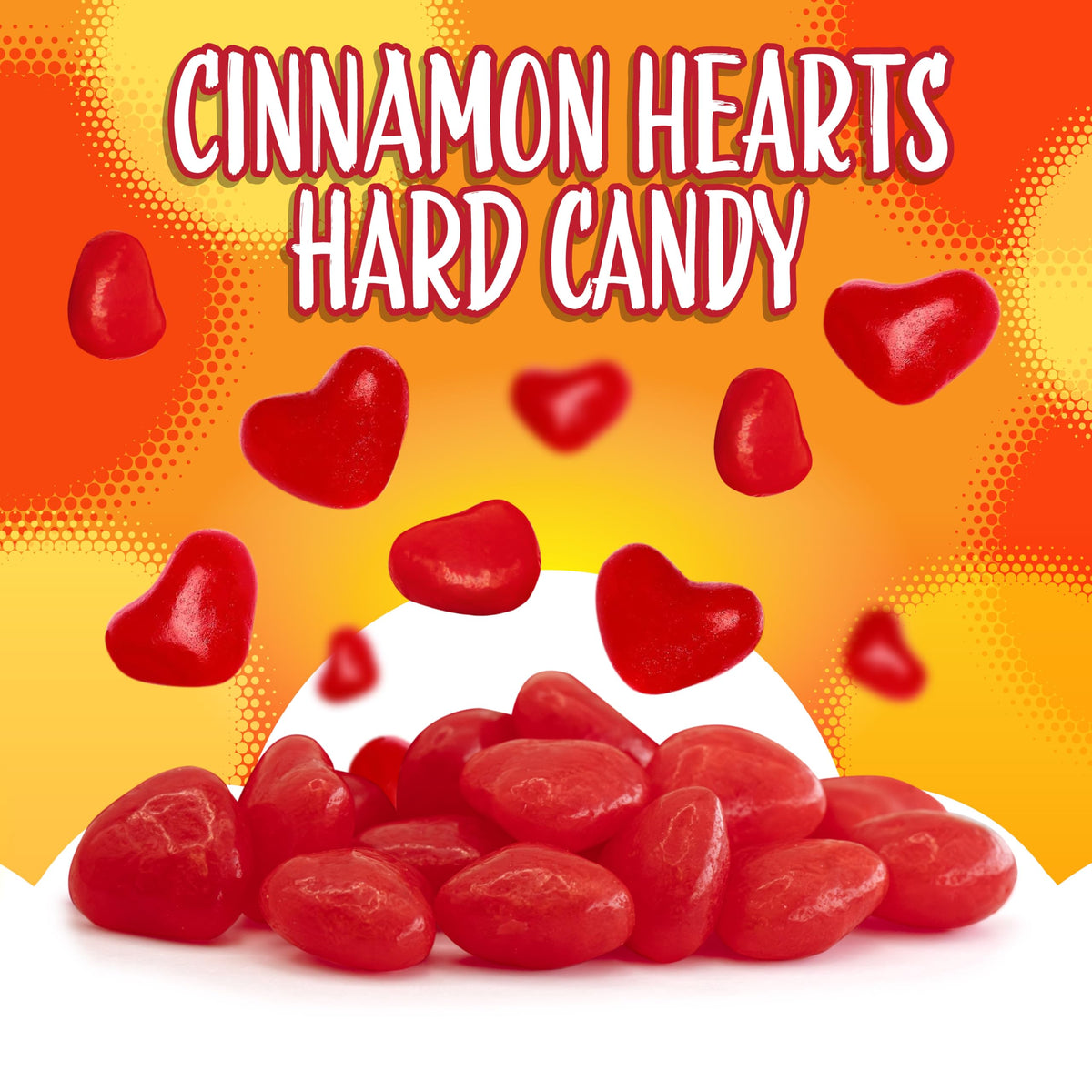 SUNNY ISLAND Cinnamon Hearts in a gift jar topper.