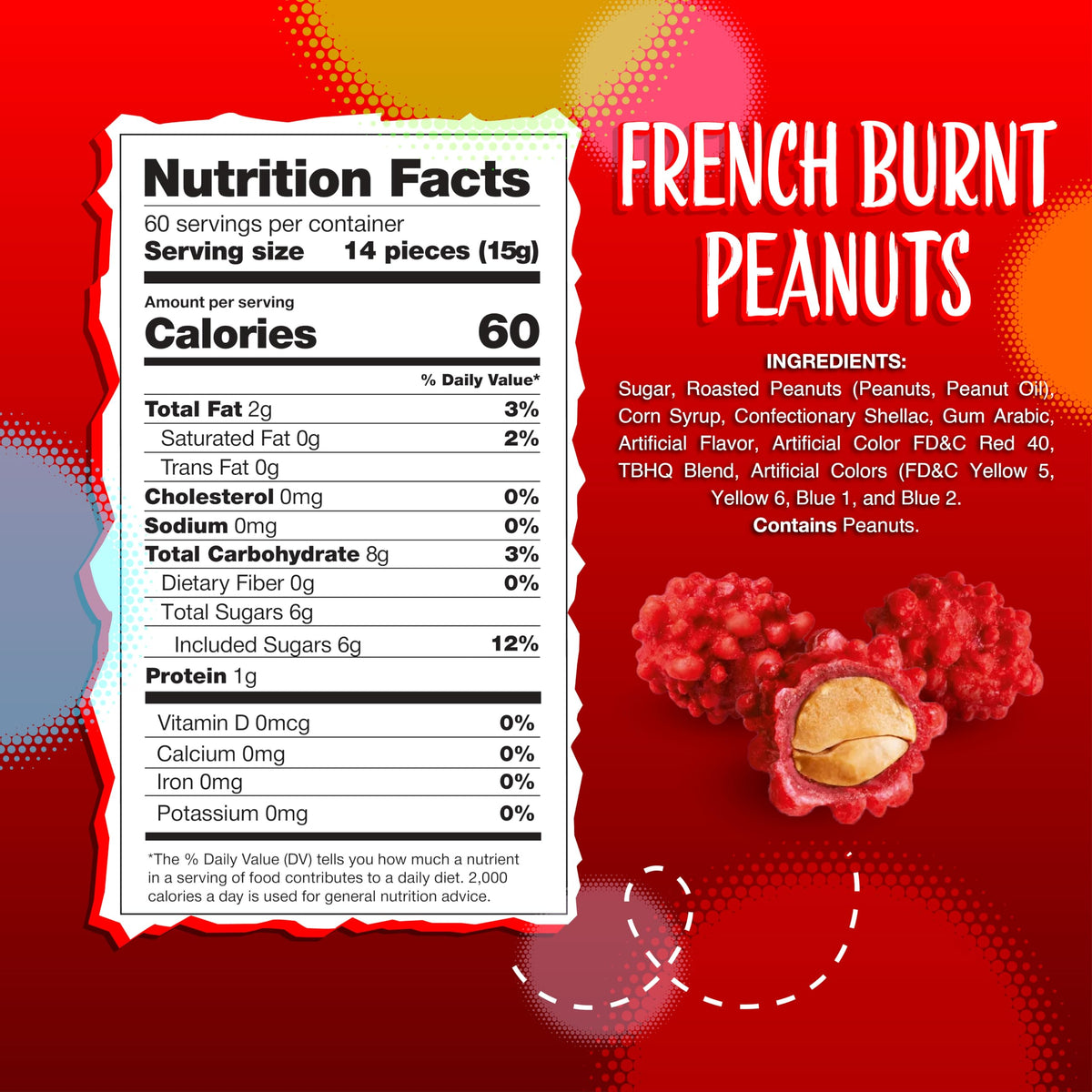 Sunny Island French Burnt Peanuts used in homemade trail mixes.