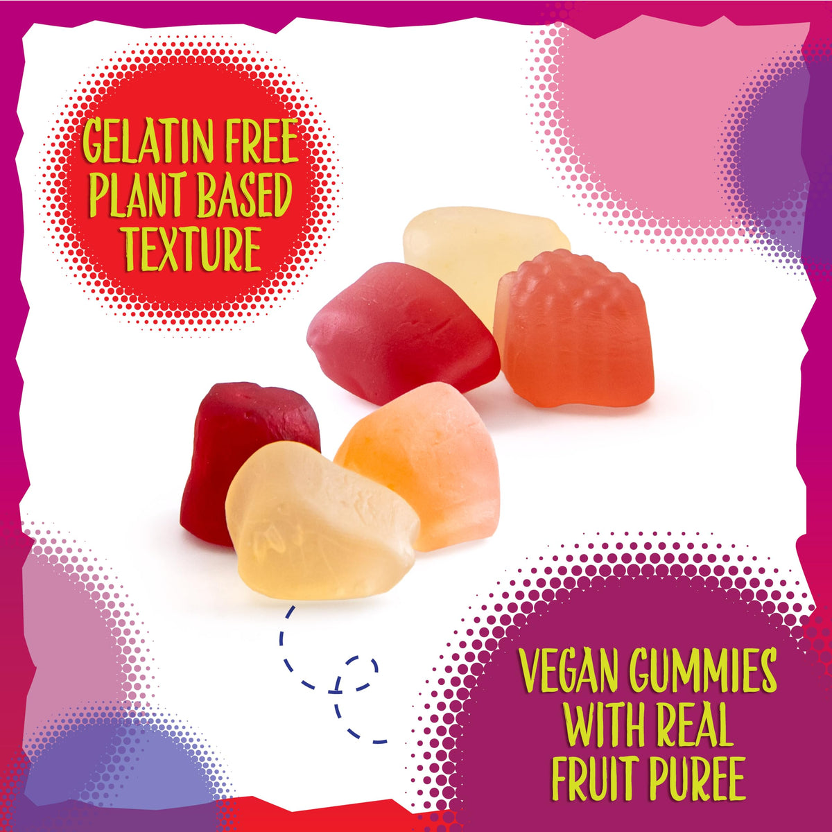 Sunny Island Fruit Jelly Candy lemon zest, bright color from natural ingredients.