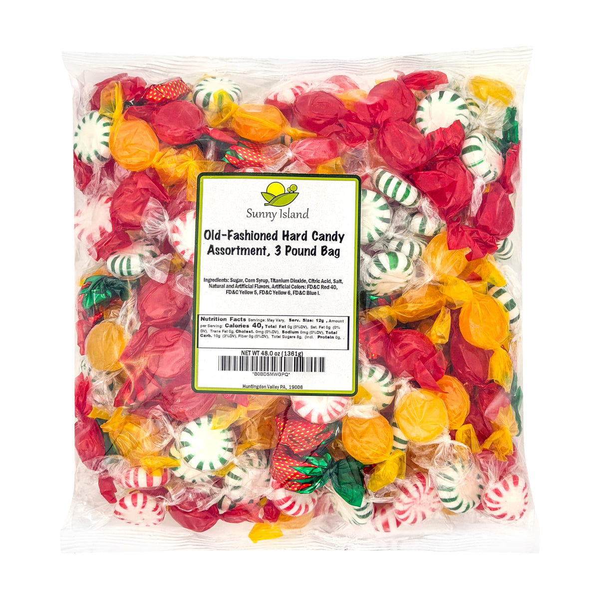 Sunny Island Hard Candy Assortment is ideal for gift baskets.