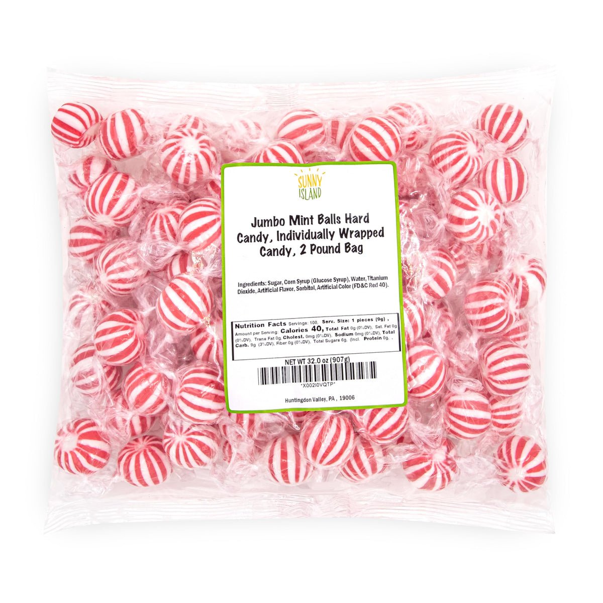 Sunny Island mint candies ideal for holiday gift baskets and crowd-pleasing treats.