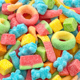 Sunny Island Gummy Candy Mix bag, colorful assortment for buffets and parties.