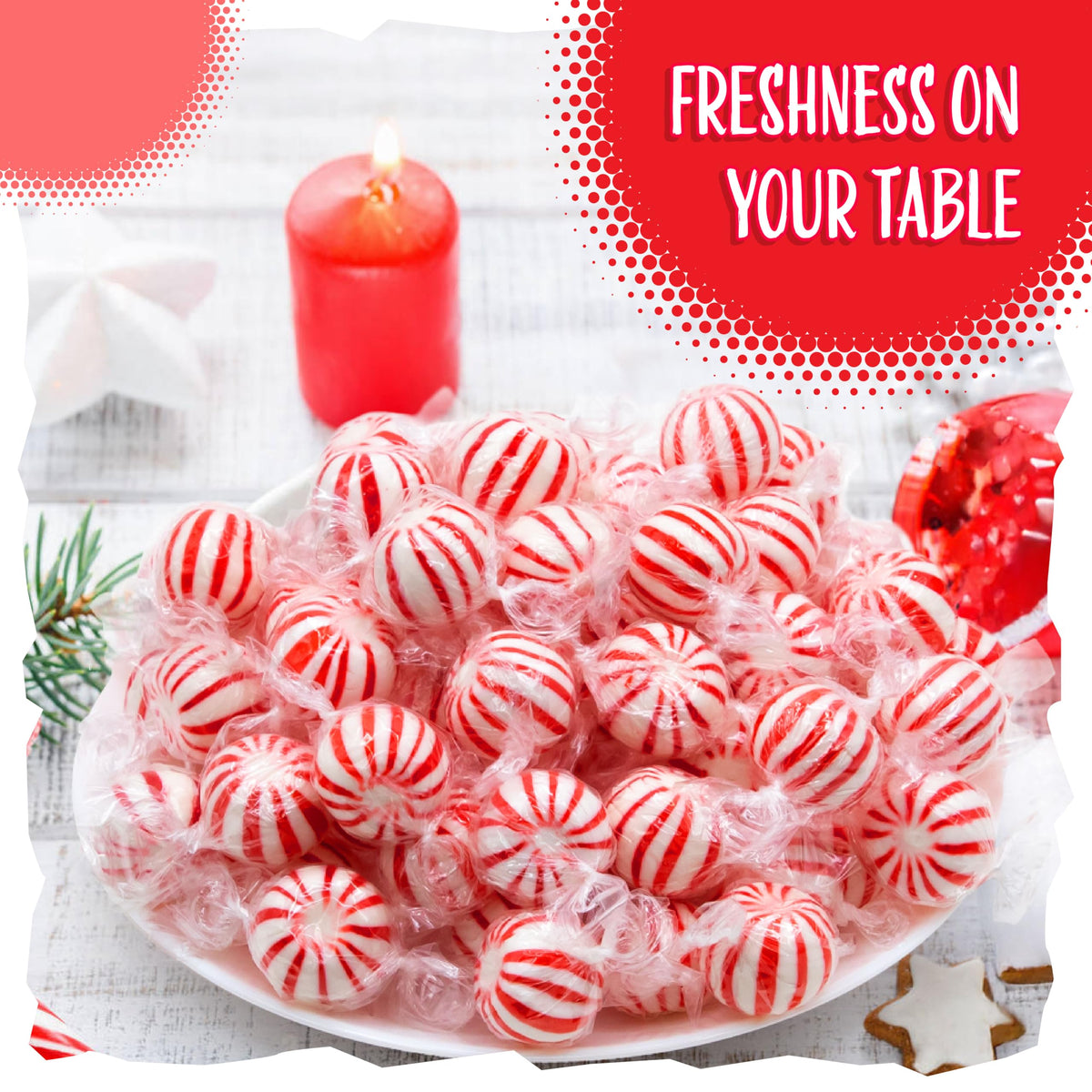Sunny Island individually wrapped mint balls ready for gifting and party favors.