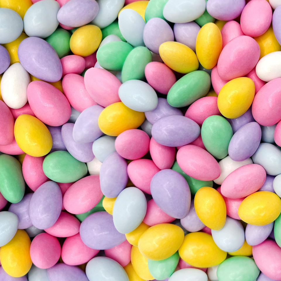 Sunny Island Jordan Almonds 1 lb bag showing pastel shells, ideal for wedding favors