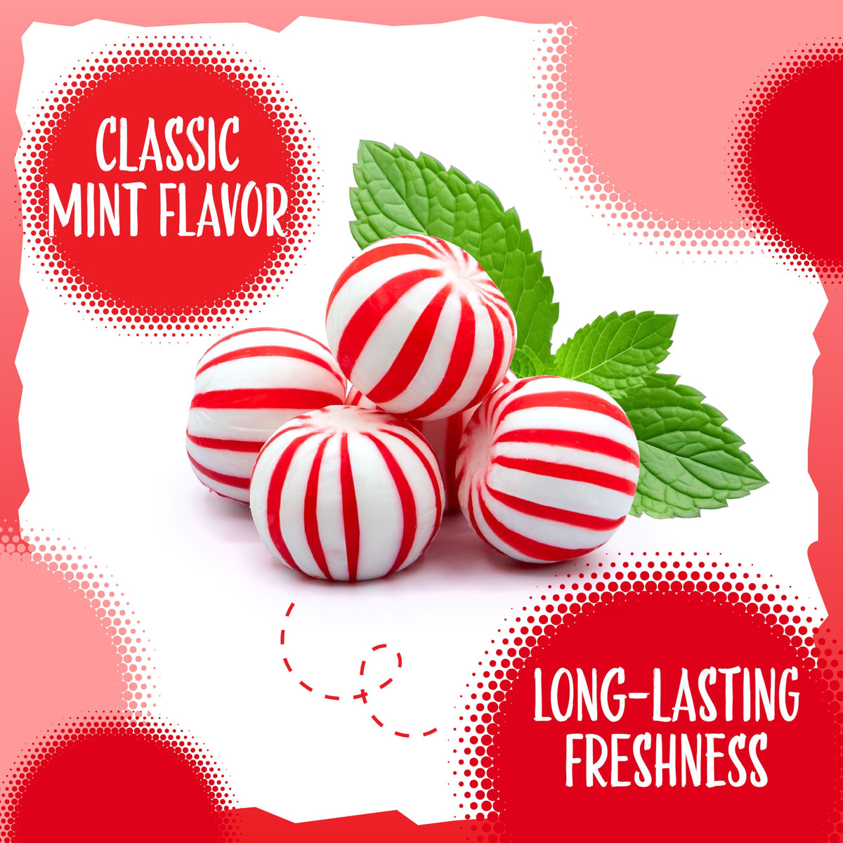 Sunny Island mint candies in an office bowl for quick, refreshing snacking.