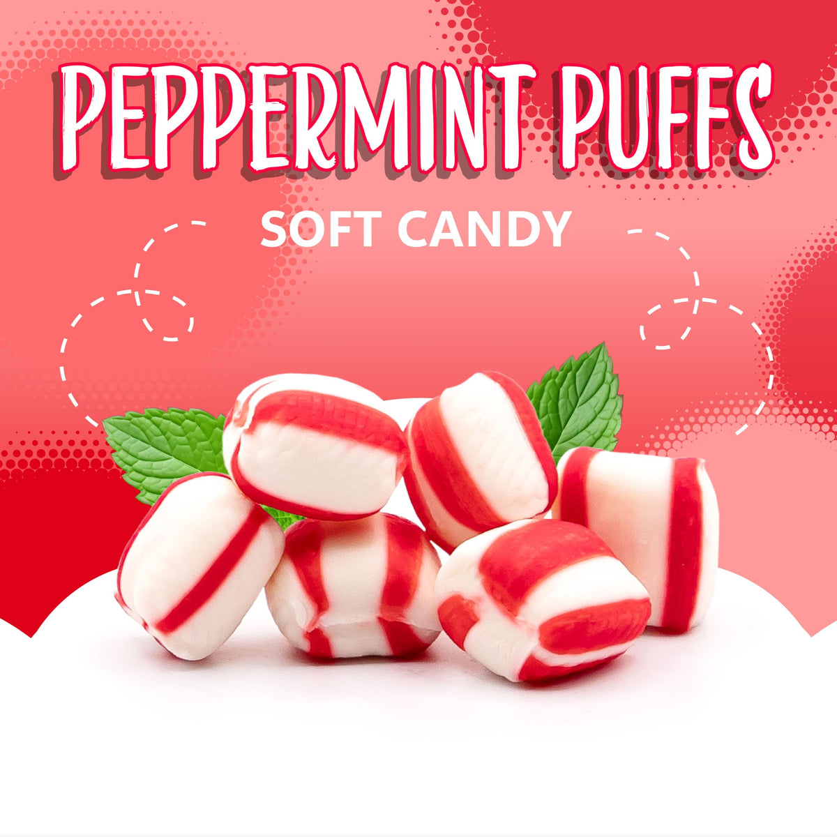 Sunny Island Peppermint Puffs melt gently for a refreshing finish.