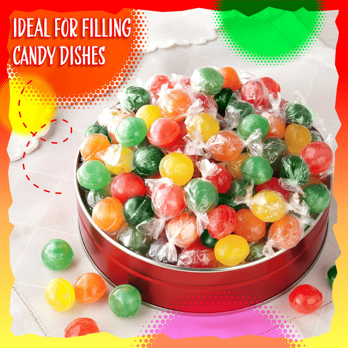 Sunny Island Sour Balls glossy shells with lasting tang.
