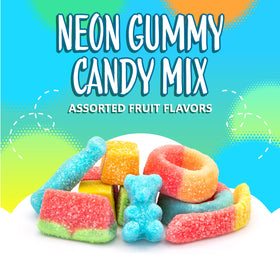 Sunny Island Sour Gummy Bears, chewy treats for party favors and snacking.