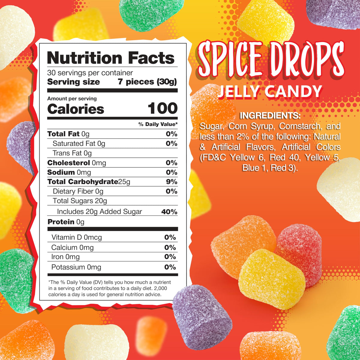 Spice Drops cinnamon glow arranged for holiday platters by Sunny Island