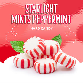 Sunny Island Starlight Peppermint Mints in a candy dish for party display.