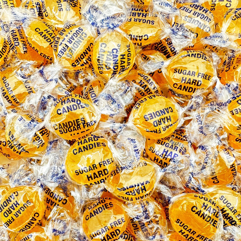Sunny Island sugar-free butterscotch candy in a 1 lb bag for sharing