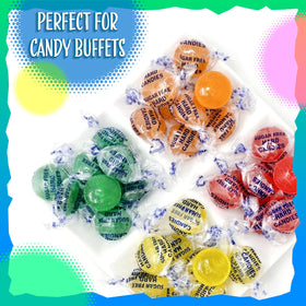 Sunny Island orange flavor candy, vibrant color and bold taste