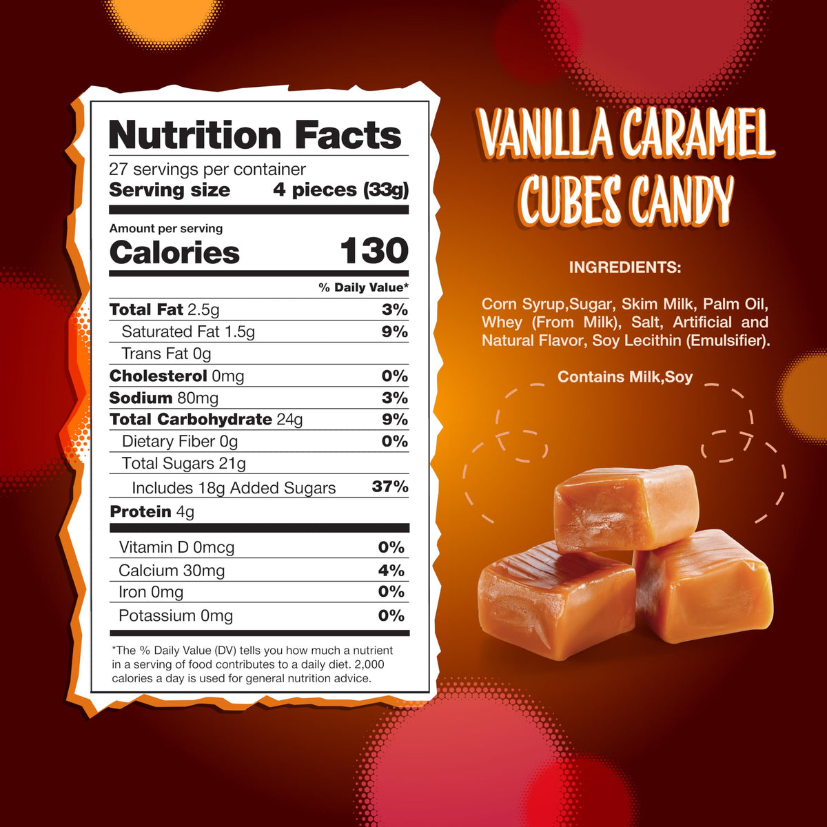 Sunny Island Vanilla Caramel close-up highlighting rich butteriness.