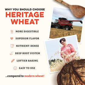 Sunrise Flour Mill heritage bread blend texture closeup—high-fiber whole grain for fluffy crumb.