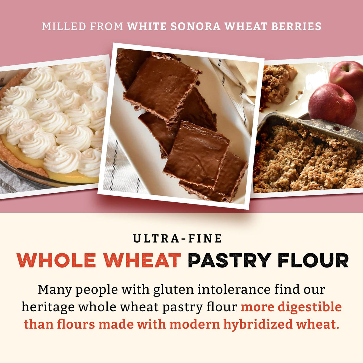 Sunrise Flour Mill no-bleach bromate label highlights natural processing.
