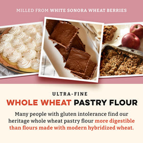 Sunrise Flour Mill no-bleach bromate label highlights natural processing.