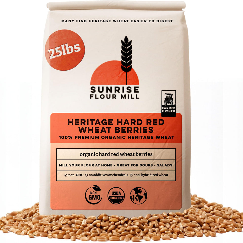 Sunrise Flour Mill Heritage Turkey Red wheat berries pack ready for milling and baking