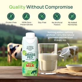 Sunrise Meadow carton with resealable cap for easy sipping on the move