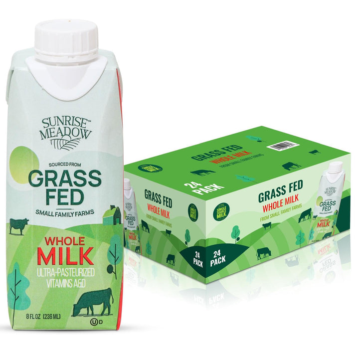 Sunrise Meadow shelf-stable milk box ready for travel and pantry storage