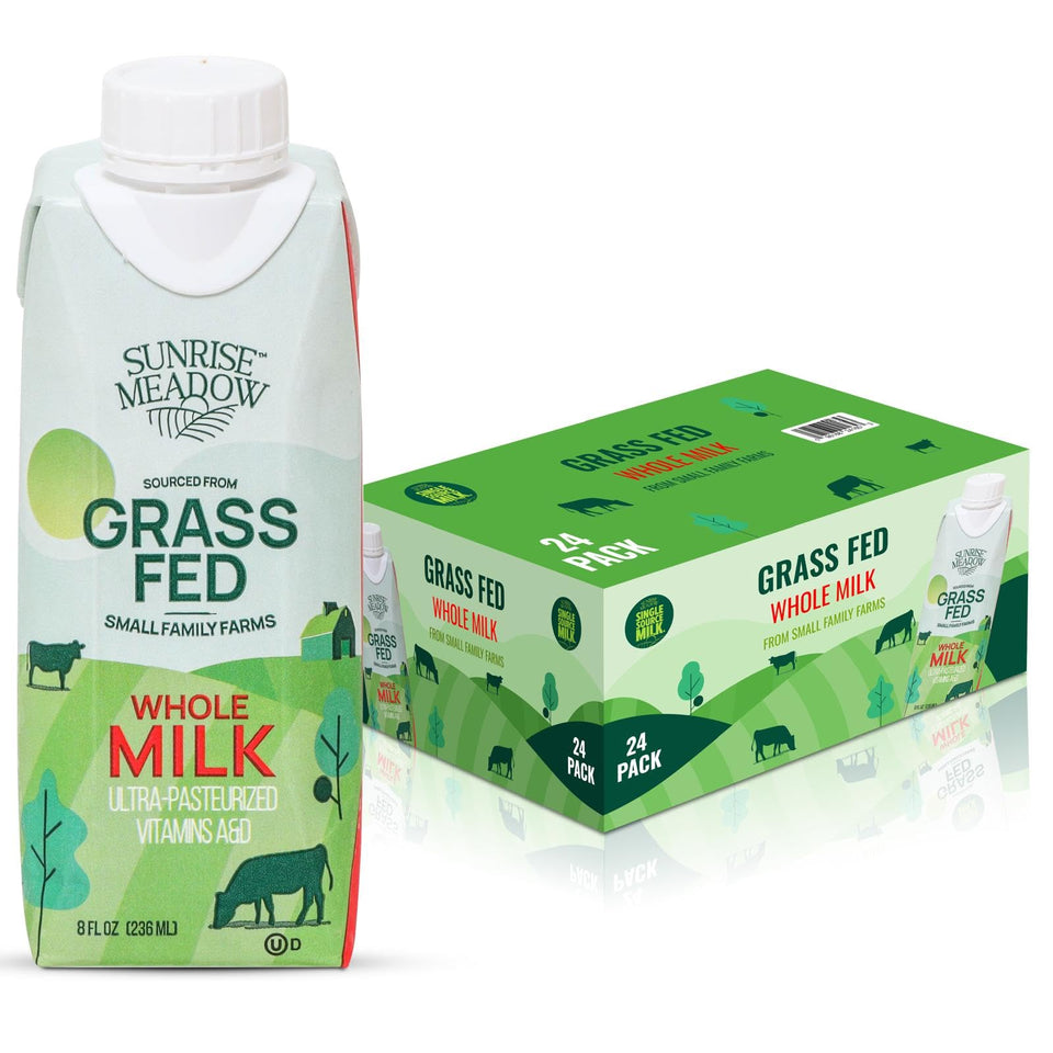Sunrise Meadow shelf-stable milk box ready for travel and pantry storage