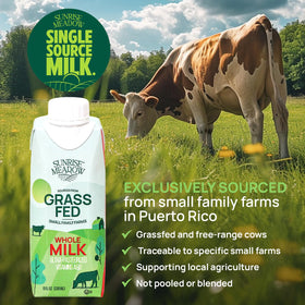 Sunrise Meadow milk from small family farms emphasizing farm-to-carton lineage
