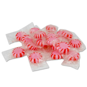 Sunrise Starlight Peppermint Cinnamon discs closeup shows vibrant red color and refreshing flavor.