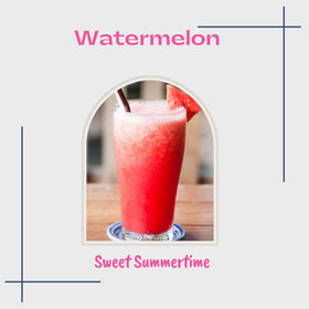 Snow cones dressed with Sunshine Sno Watermelon Syrup, dye-free color.