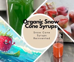 Sunshine Sno dye-free syrup ideal for nut-free, gluten-free, vegan options.