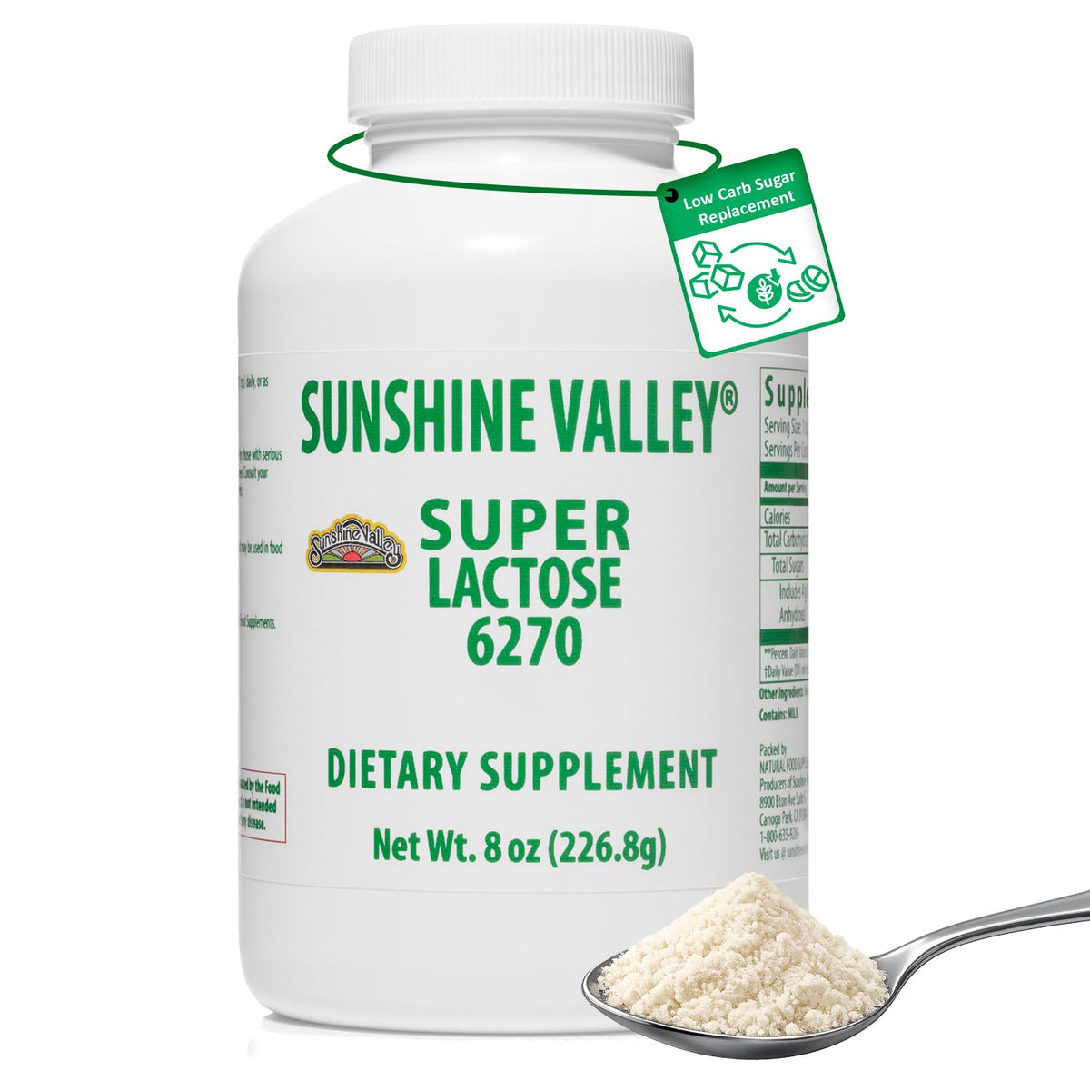 Sunshine Valley Lactose Powder with fine texture for smooth baking and mixing.