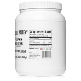 Sunshine Valley Mannitol Powder scoop ready for precise measurement.