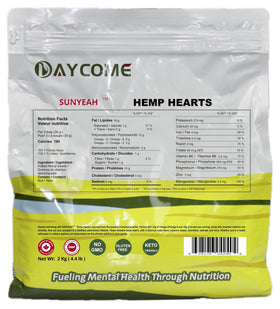 SUNYEAH hemp hearts sprinkled on smoothie bowl for extra texture