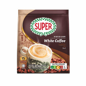 Super Charcoal Roasted White Coffee Classic pack shot for premium home brewing.