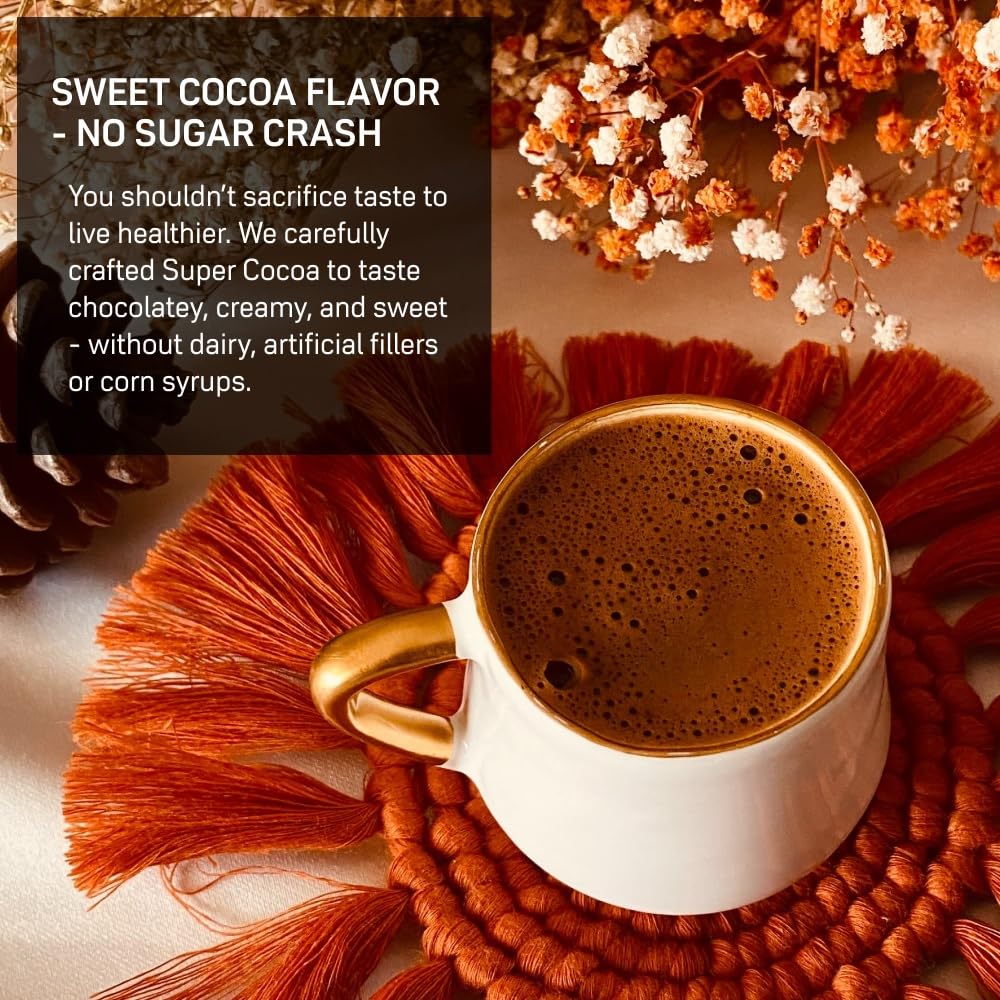 Frappuccino-style serving idea using Super Cocoa as a coffee substitute.