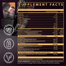 Rhodiola ingredient focus in Super Cocoa for mood-supporting notes.