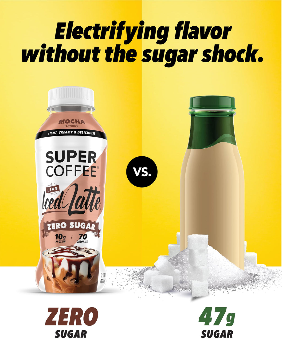 SUPER COFFEE keto protein mocha pack 12-count display