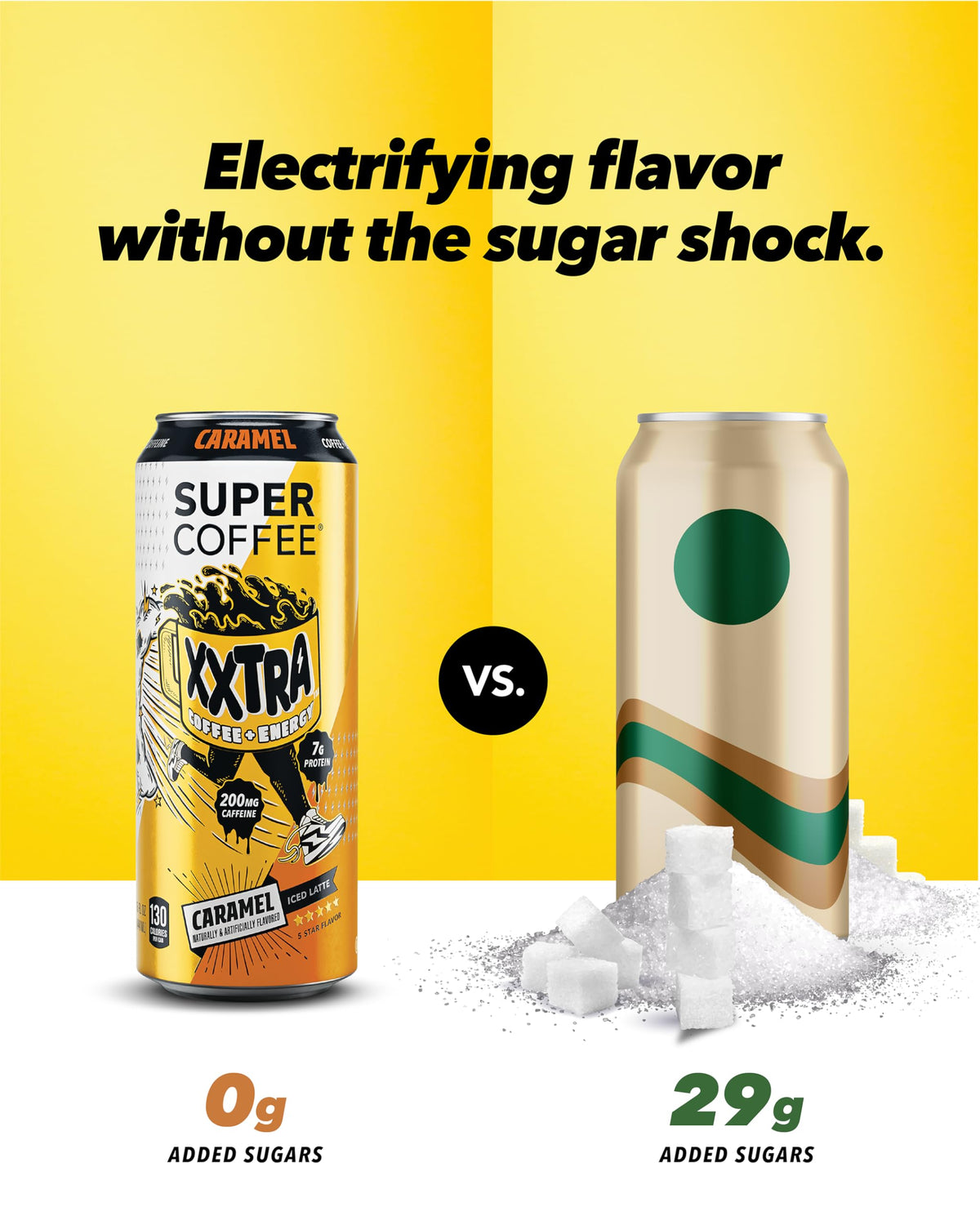 12-pack display of SUPER COFFEE XXTRA for quick stocking and grab-and-go.