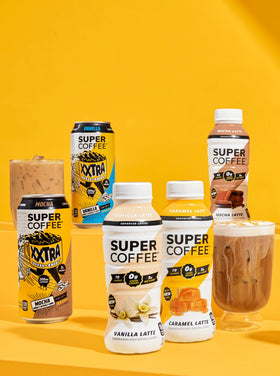 Brand story cue: energetic vibe from SUPER COFFEE XXTRA.