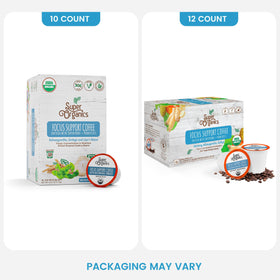 Super Organics probiotic pod close-up highlights heat-resistant probiotics for robust digestion.