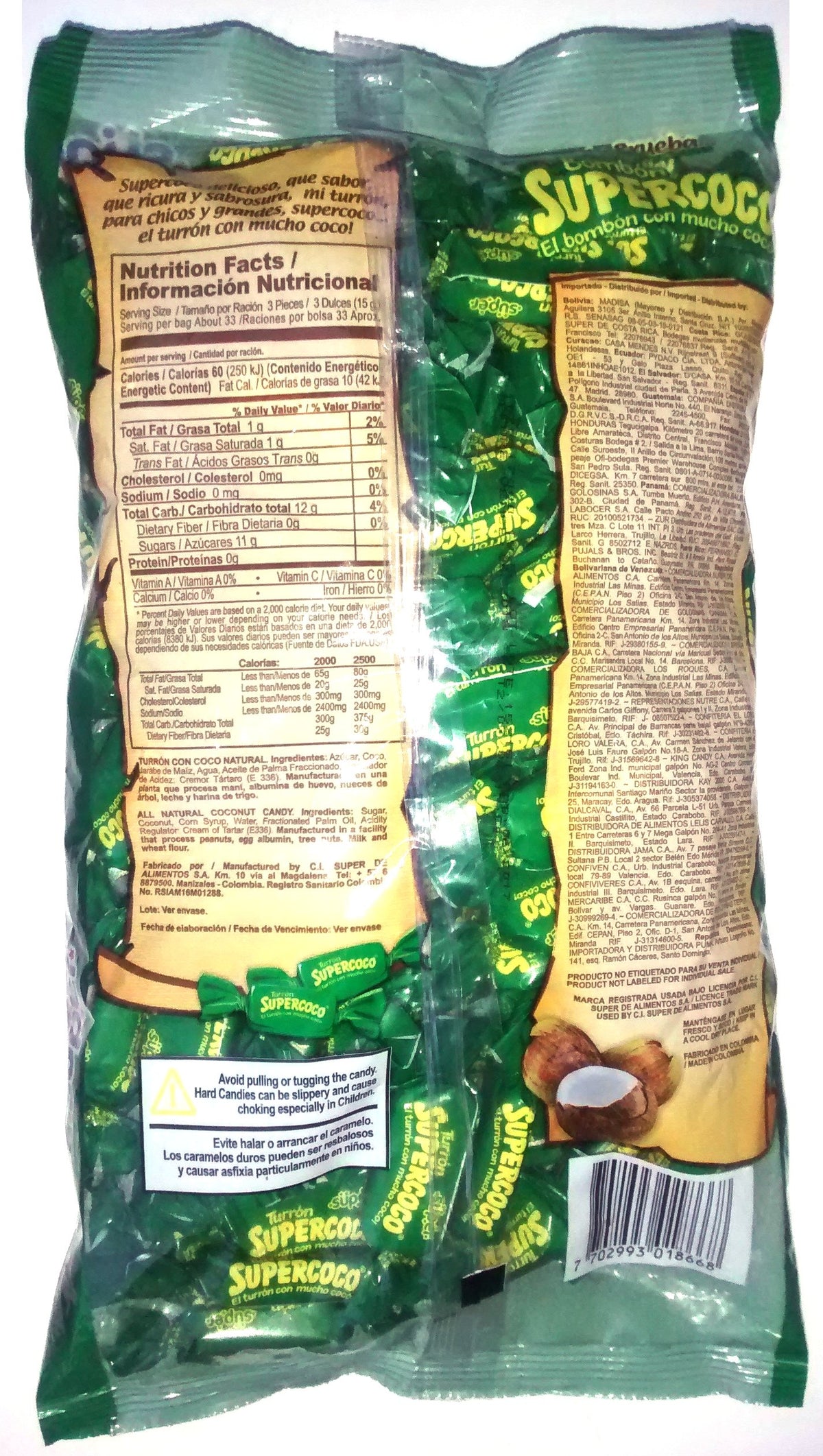 Supercoco Turron coconut candy gift-idea, perfect for sharing with friends and family.