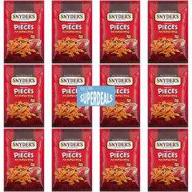Snyder's of Hanover hot buffalo wing pretzel pieces bag front for bold snacking