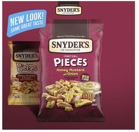 SUPERDEALS Snyder's Pretzel Pieces jalapeño close-up with spicy, bold crunch